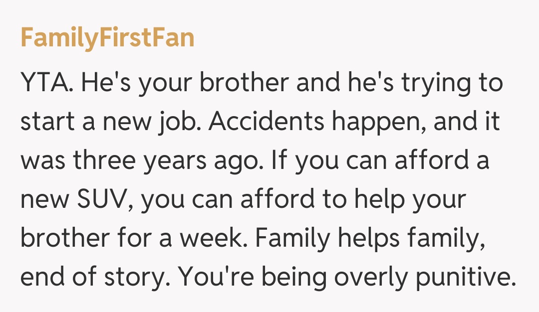 Comentariu de la FamilyFirstFan