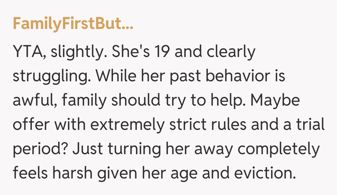 Comentariu de la FamilyFirstBut...