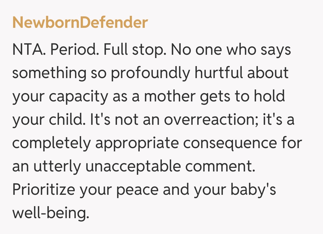 Comentariu de la NewbornDefender