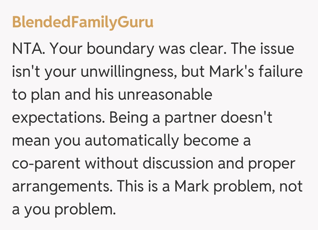 Comentariu de la BlendedFamilyGuru