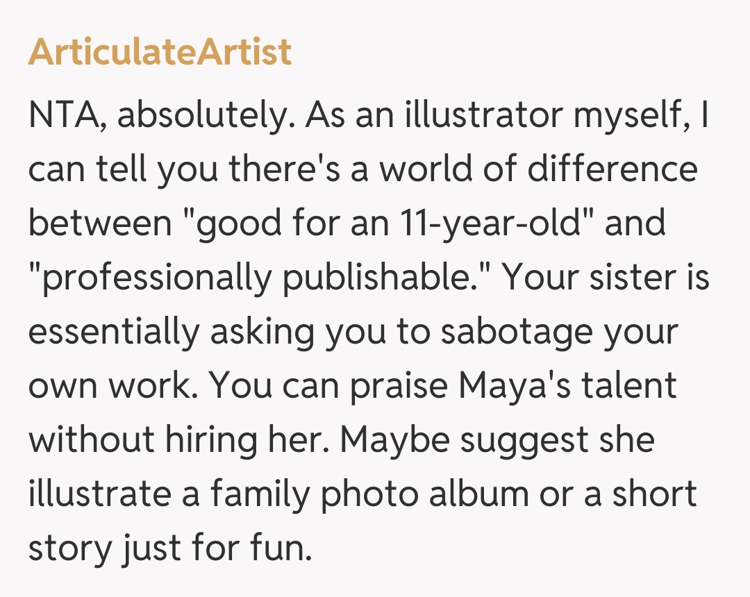 Comentariu de la ArticulateArtist