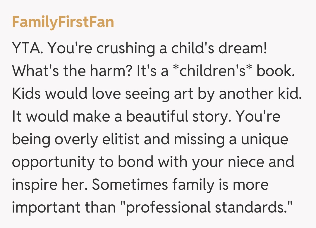 Comentariu de la FamilyFirstFan