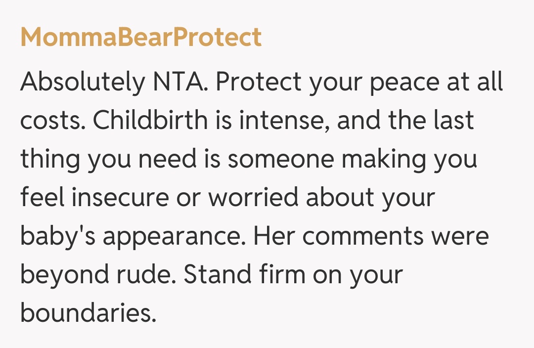 Comentariu de la MommaBearProtect