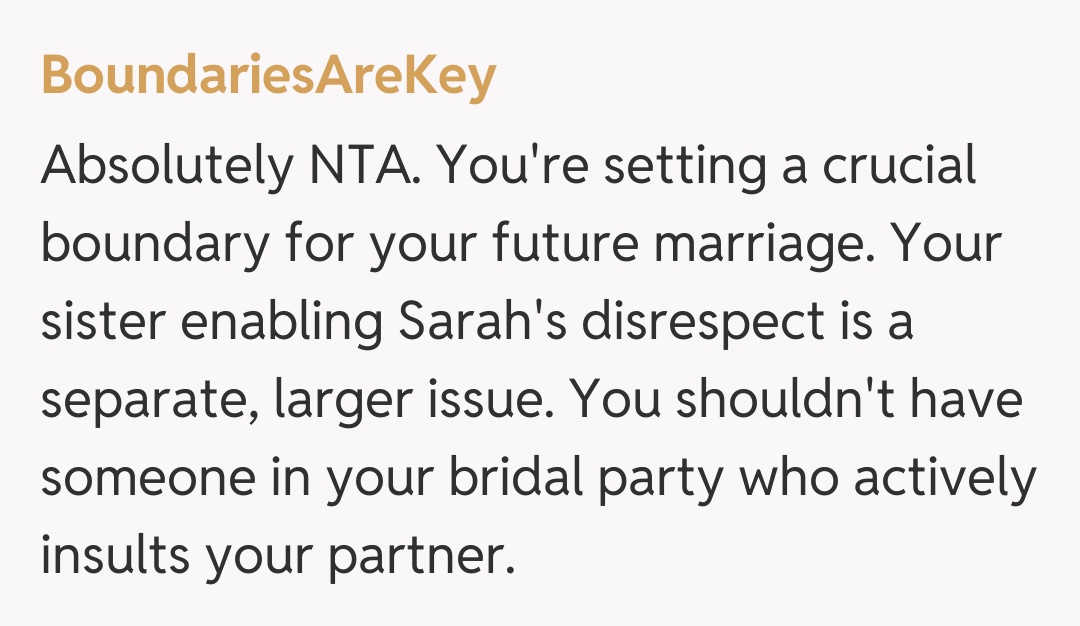 Comentariu de la BoundariesAreKey