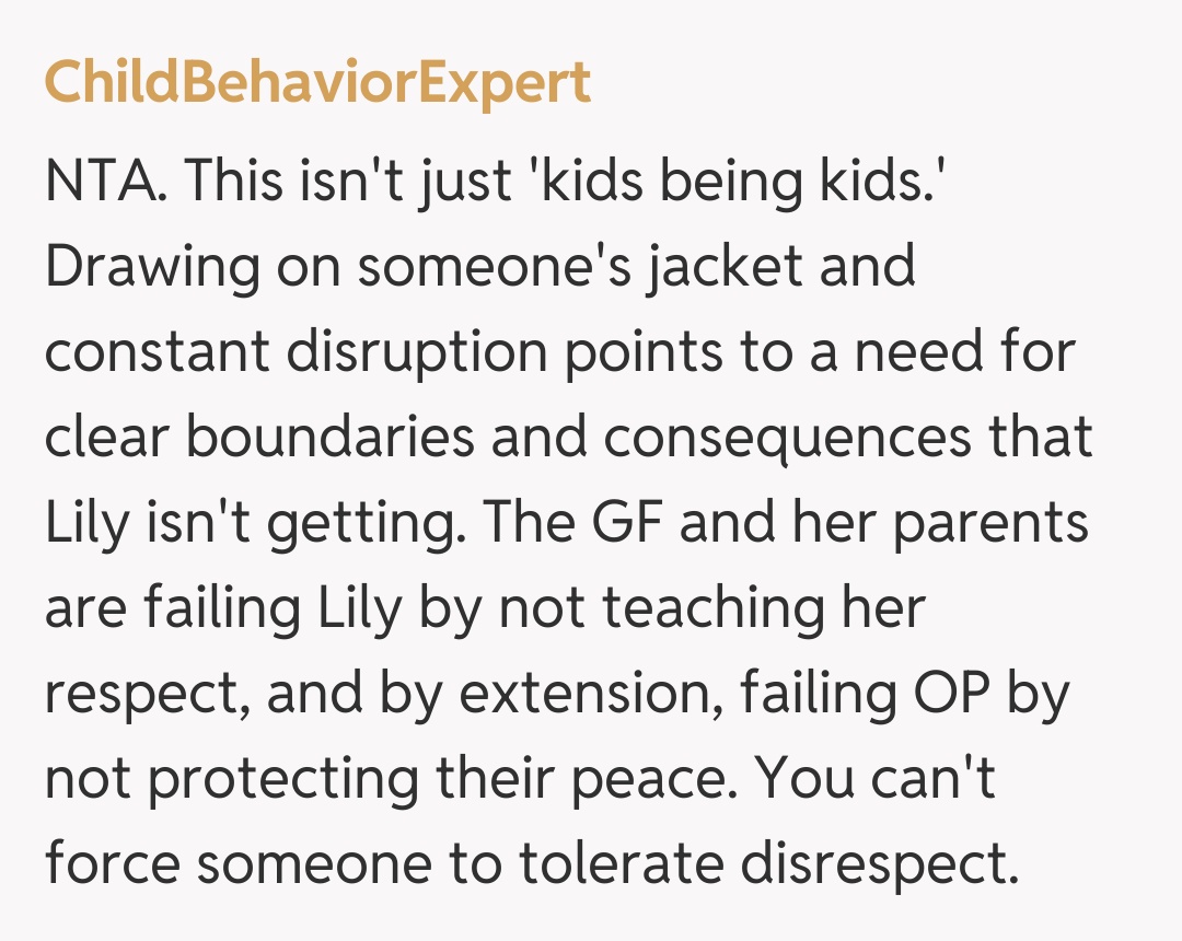 Comentariu de la ChildBehaviorExpert