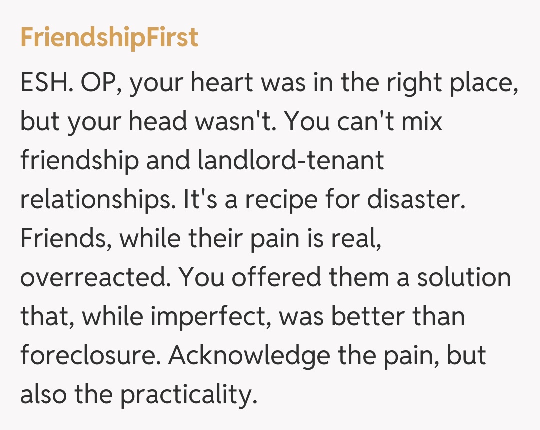 Comentariu de la FriendshipFirst