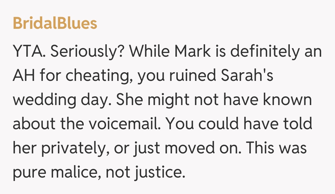 Comentariu de la BridalBlues