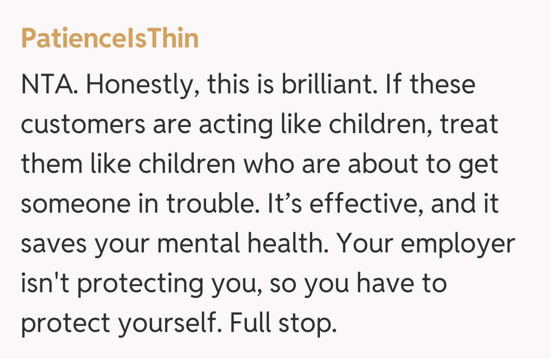 Comentariu de la PatienceIsThin