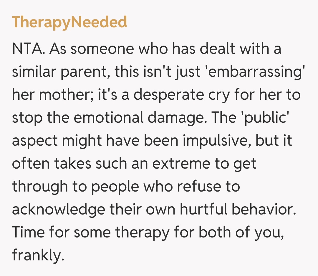 Comentariu de la TherapyNeeded