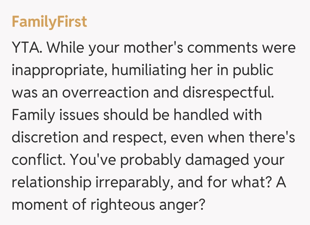 Comentariu de la FamilyFirst