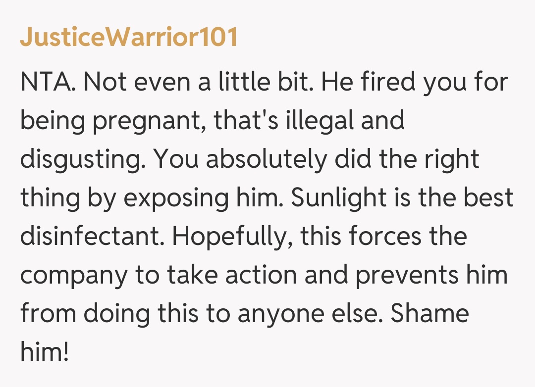 Comentariu de la JusticeWarrior101