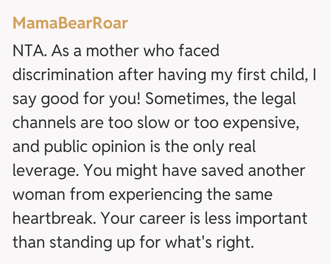 Comentariu de la MamaBearRoar