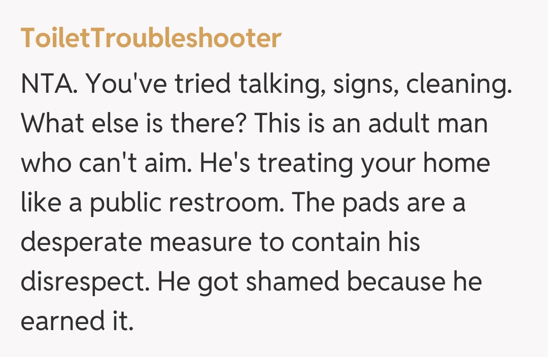 Comentariu de la ToiletTroubleshooter
