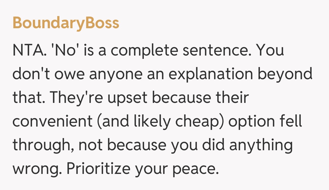 Comentariu de la BoundaryBoss