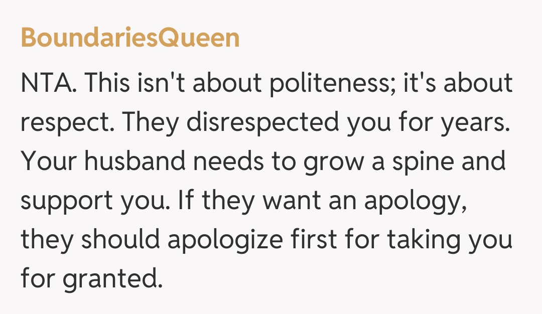 Comentariu de la BoundariesQueen