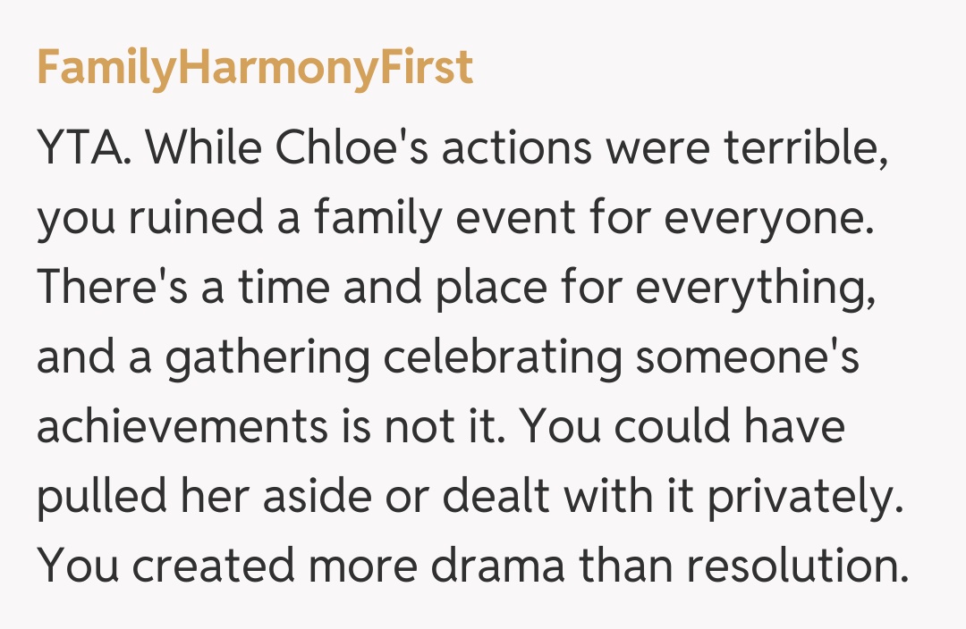 Comentariu de la FamilyHarmonyFirst