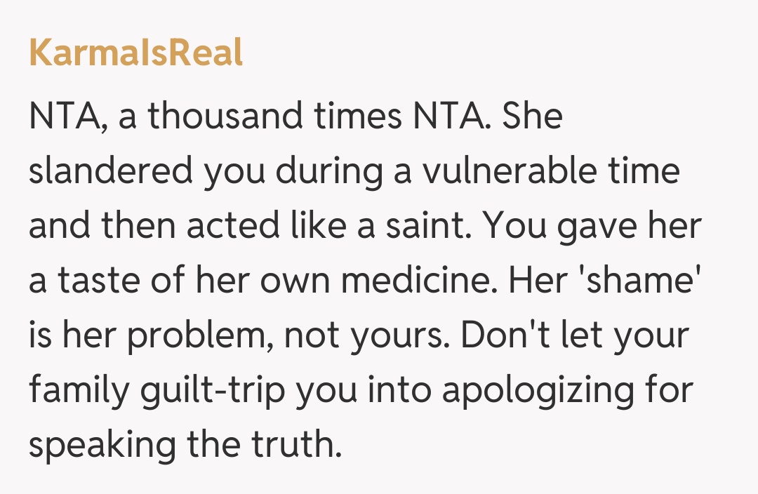 Comentariu de la KarmaIsReal