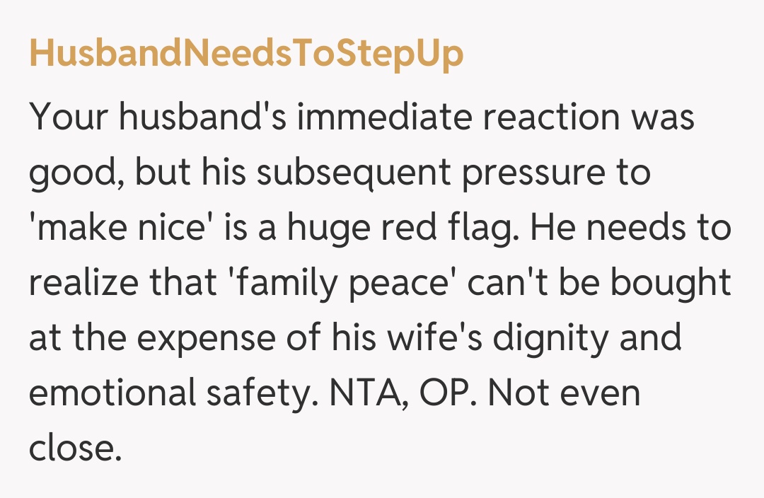 Comentariu de la HusbandNeedsToStepUp