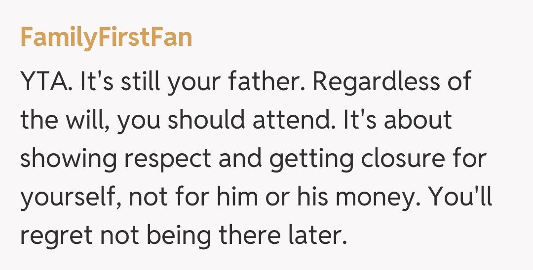 Comentariu de la FamilyFirstFan