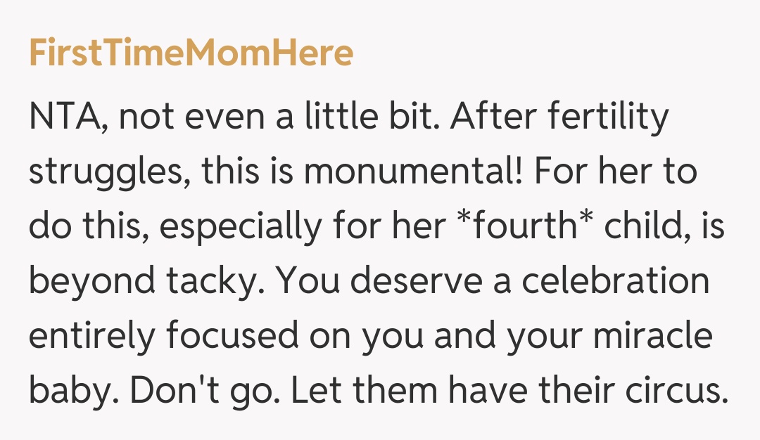 Comentariu de la FirstTimeMomHere