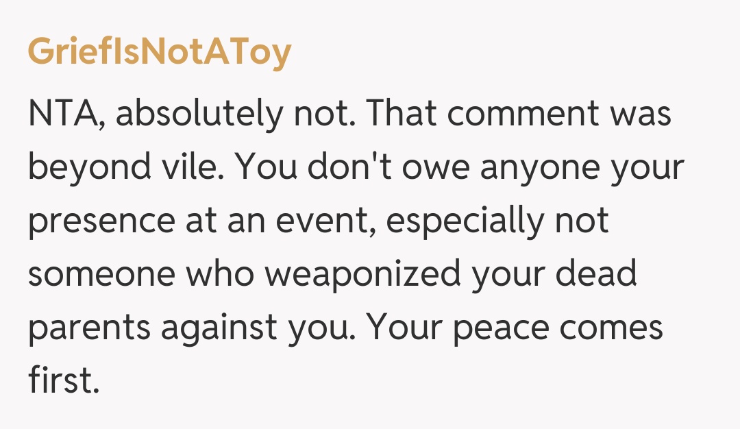 Comentariu de la GriefIsNotAToy