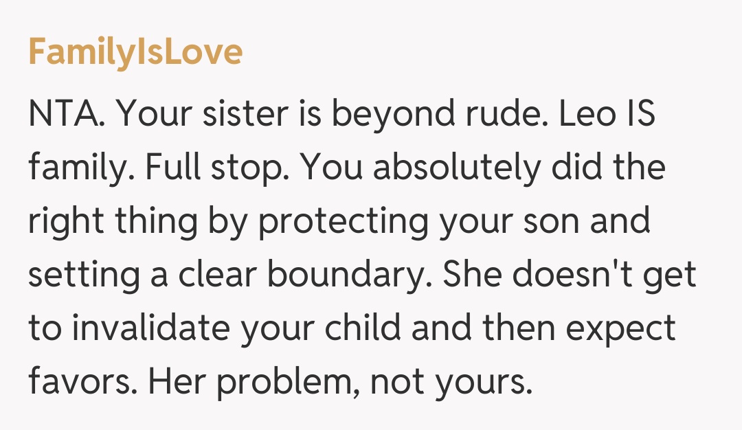 Comentariu de la FamilyIsLove