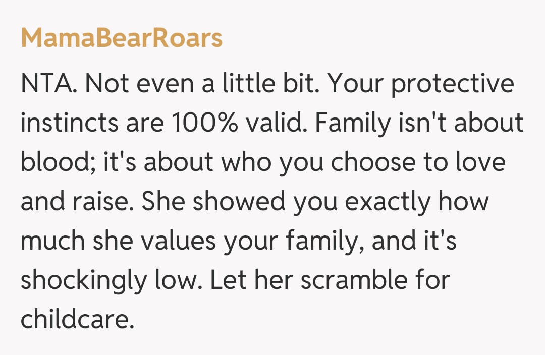 Comentariu de la MamaBearRoars