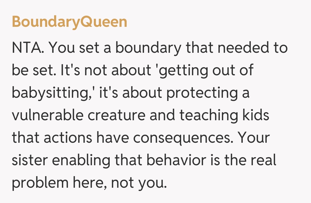 Comentariu de la BoundaryQueen