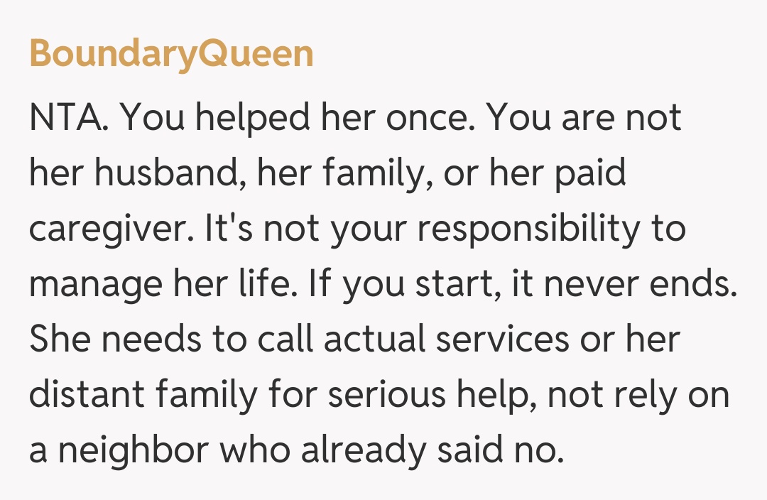 Comentariu de la BoundaryQueen