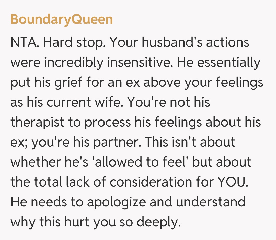 Comentariu de la BoundaryQueen