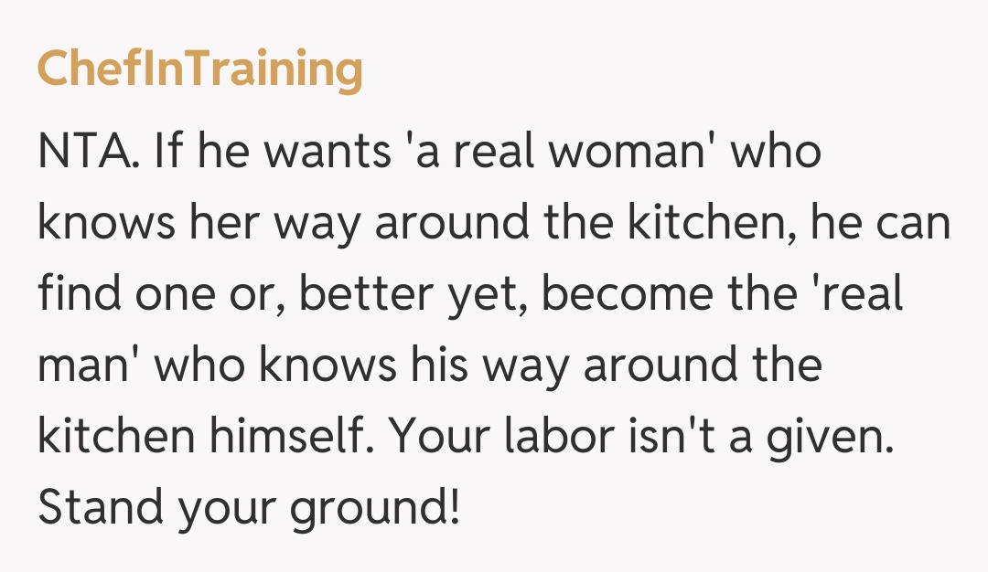 Comentariu de la ChefInTraining