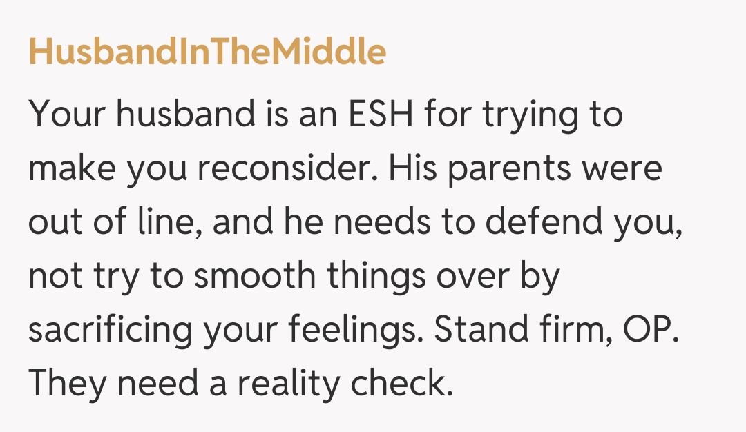 Comentariu de la HusbandInTheMiddle