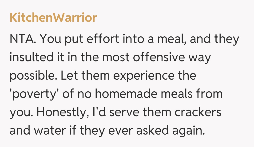 Comentariu de la KitchenWarrior