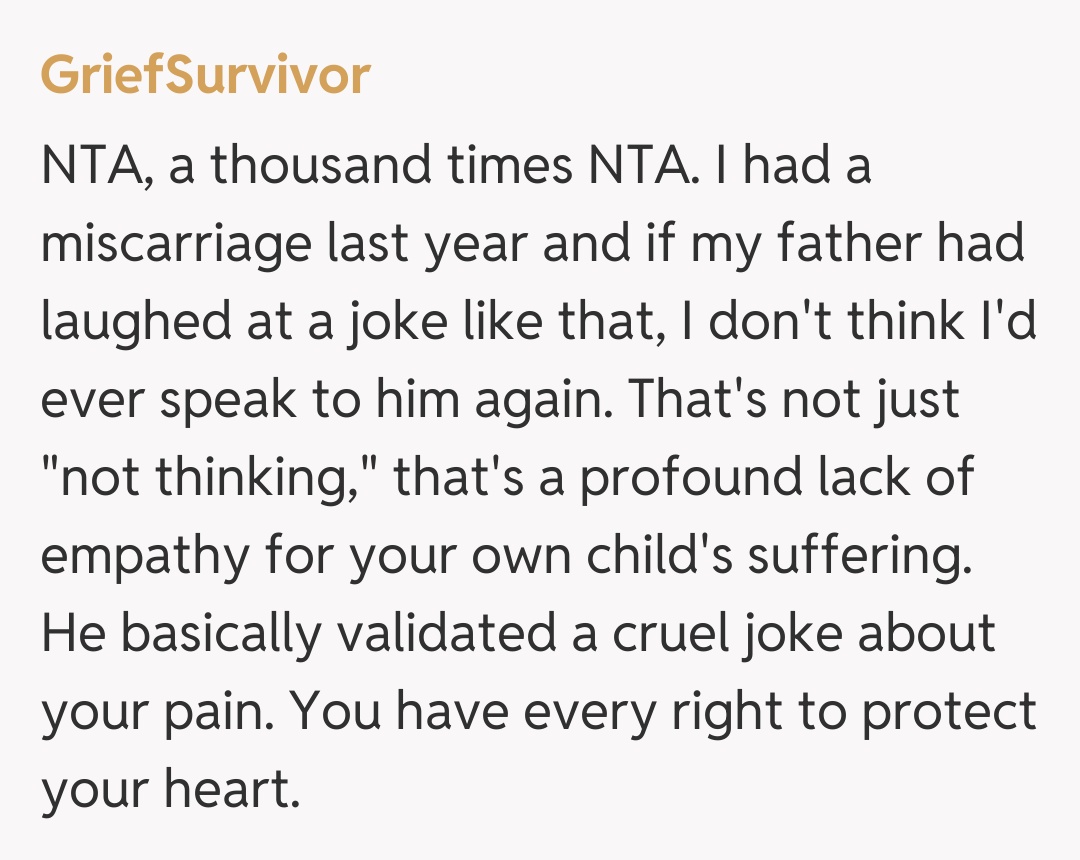 Comentariu de la GriefSurvivor