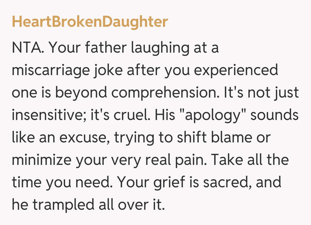 Comentariu de la HeartBrokenDaughter