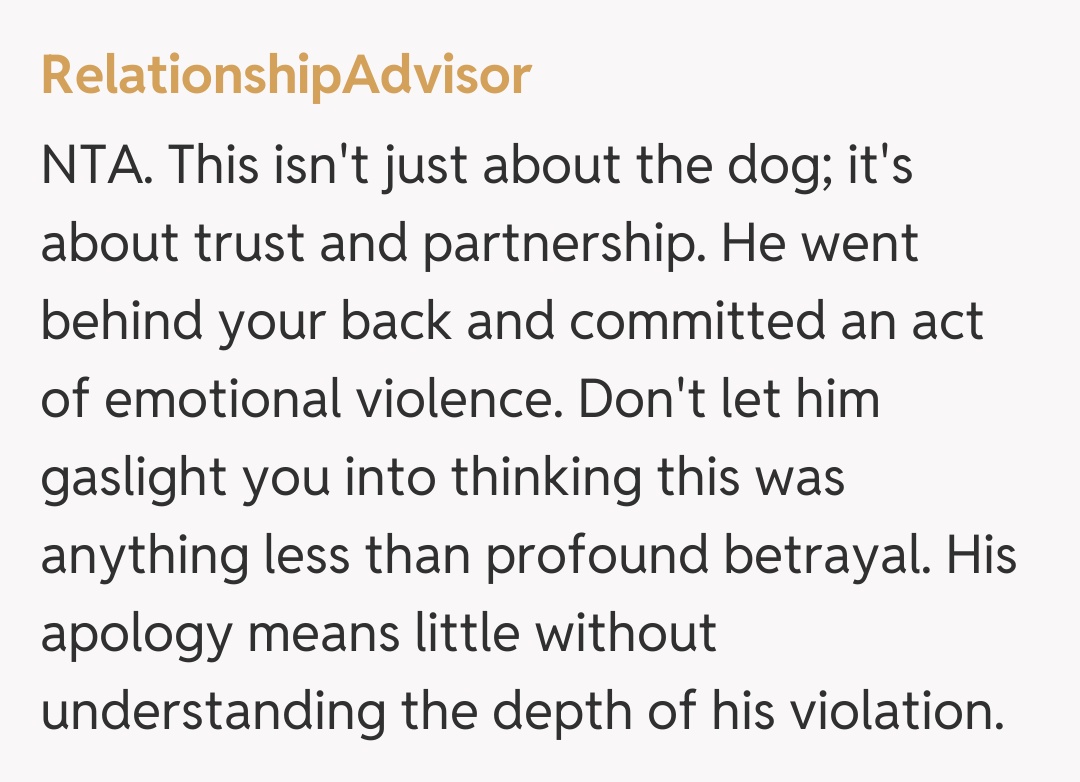 Comentariu de la RelationshipAdvisor