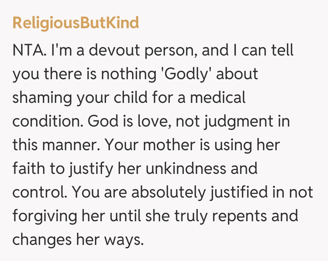 Comentariu de la ReligiousButKind