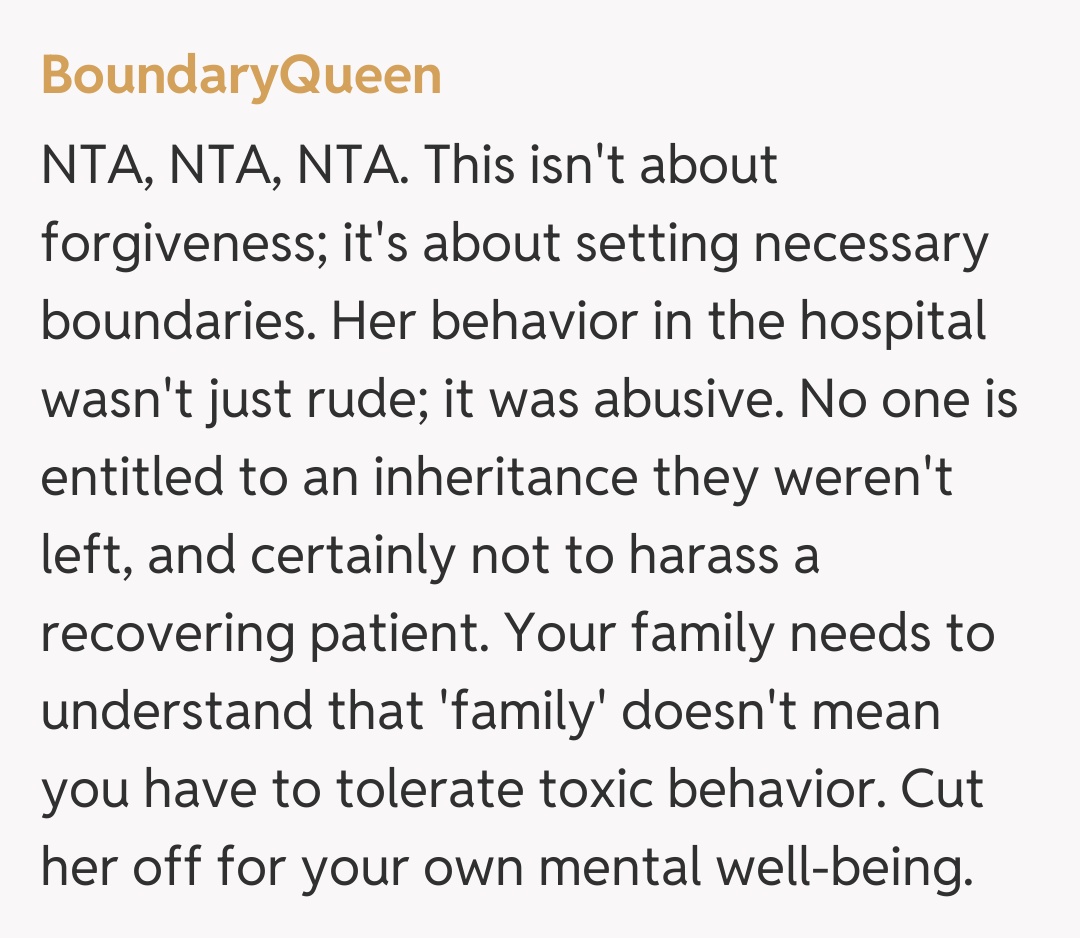 Comentariu de la BoundaryQueen