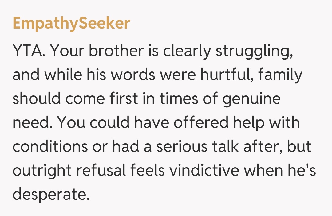 Comentariu de la EmpathySeeker