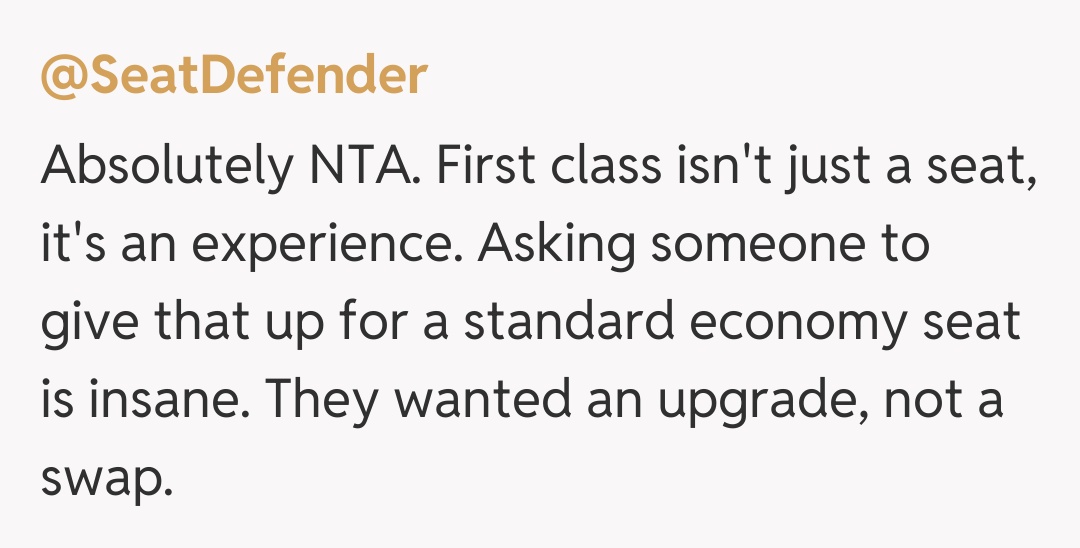 Comentariu de la @SeatDefender