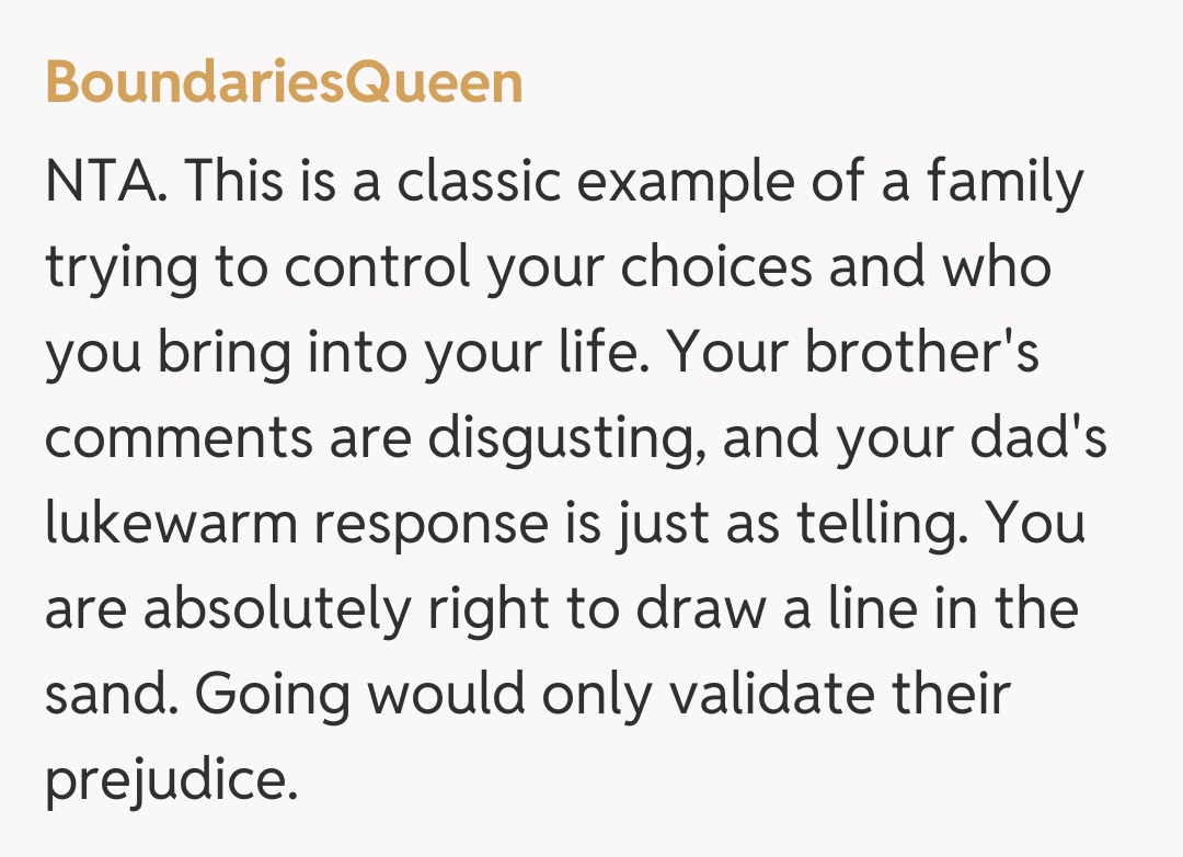 Comentariu de la BoundariesQueen