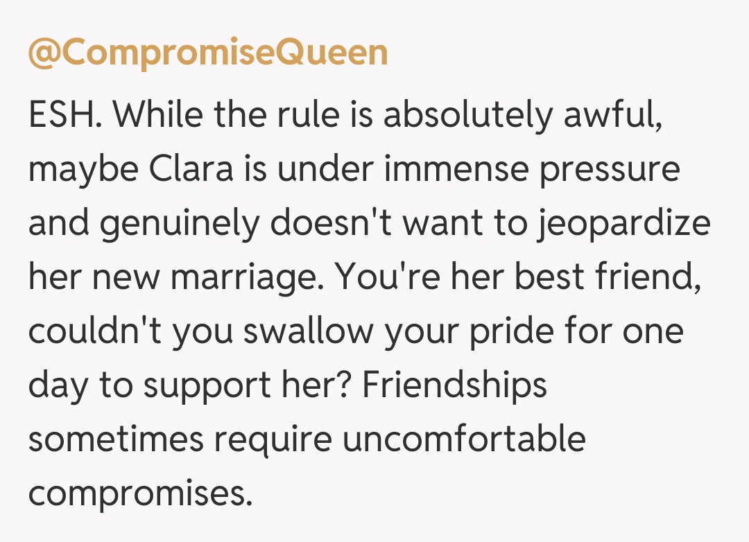 Comentariu de la @CompromiseQueen