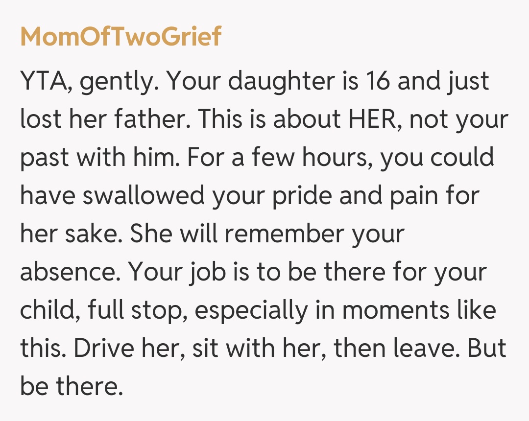 Comentariu de la MomOfTwoGrief