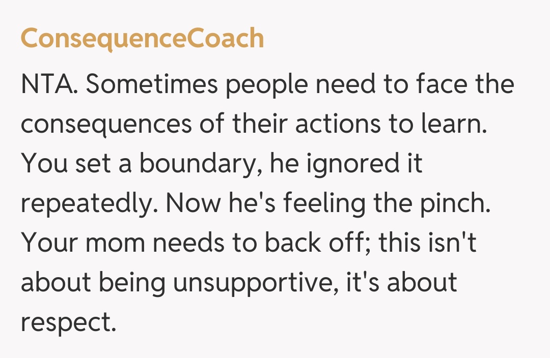 Comentariu de la ConsequenceCoach