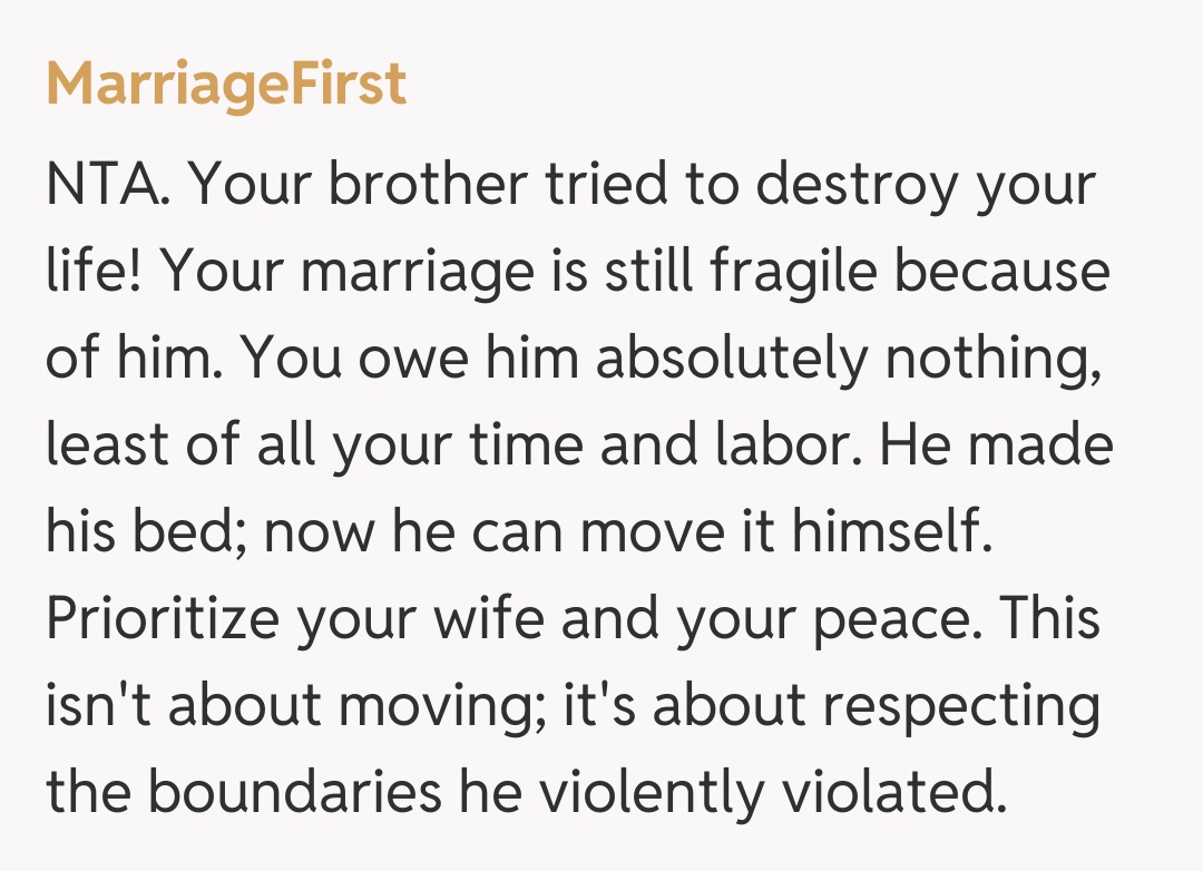 Comentariu de la MarriageFirst