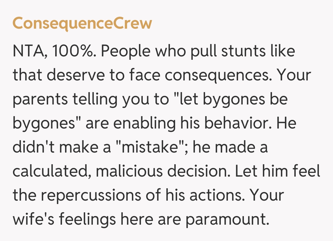 Comentariu de la ConsequenceCrew