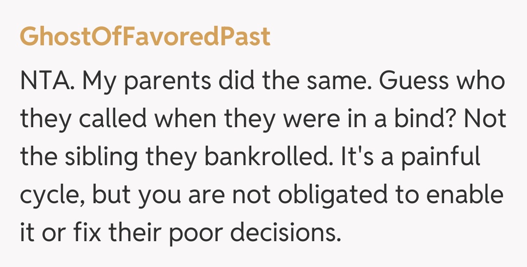 Comentariu de la GhostOfFavoredPast