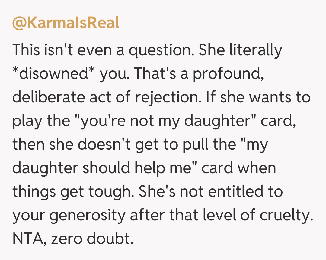 Comentariu de la @KarmaIsReal