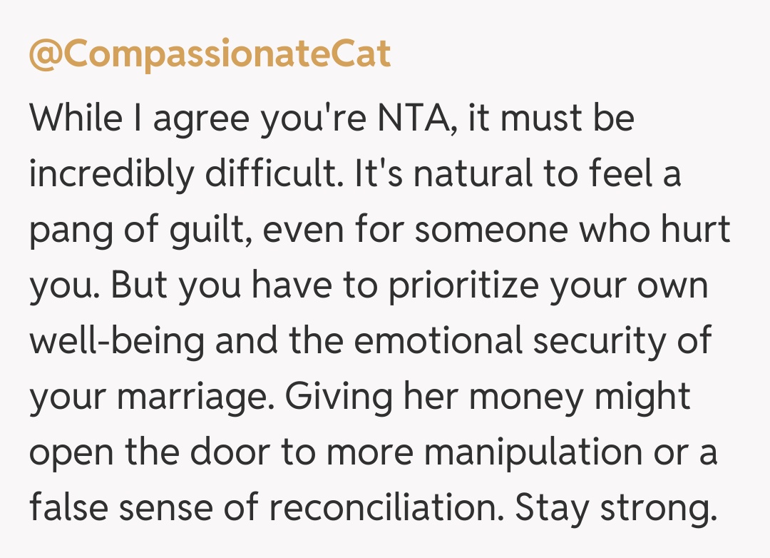 Comentariu de la @CompassionateCat