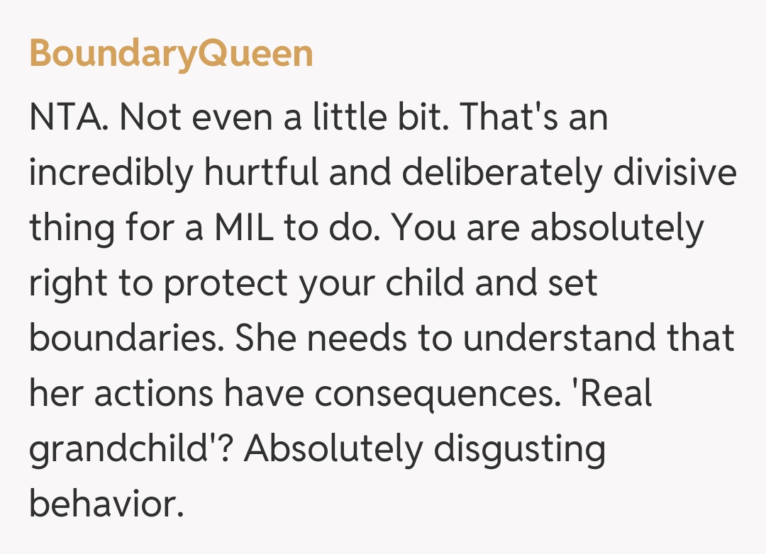 Comentariu de la BoundaryQueen